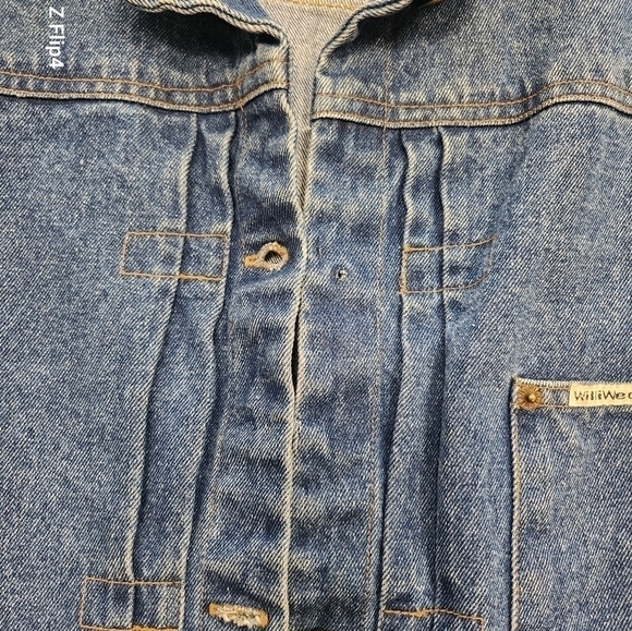 VINTAGE  90s oversized jean jacket - Picture 3 of 6